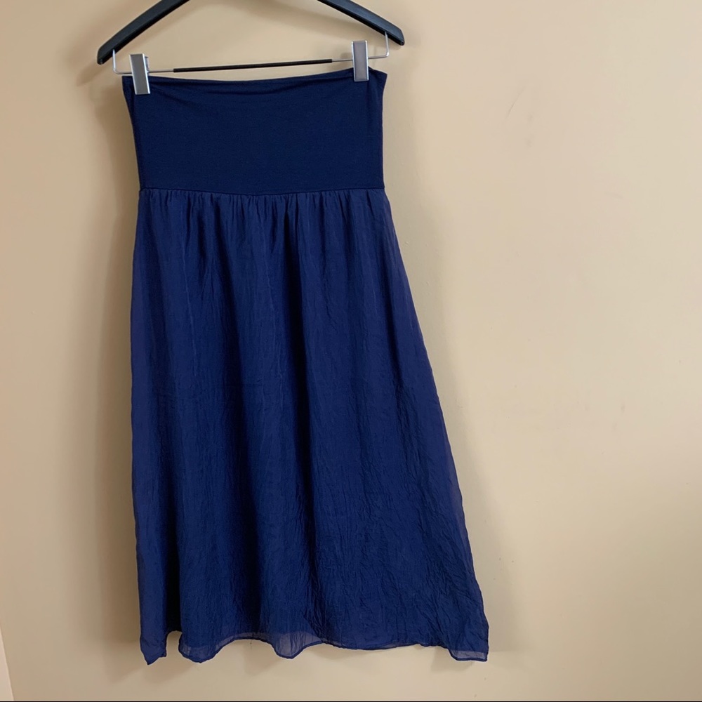 Giusy Flowy Silk skirt, Made in Italy